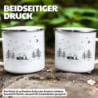 Little Mathilda Emaille Tasse Camping personalisierte Campingtasse mit Namen Kaffeetasse Zubehör Wohnmobil Wohnwagen Van Gesc