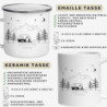 Little Mathilda Emaille Tasse Camping personalisierte Campingtasse mit Namen Kaffeetasse Zubehör Wohnmobil Wohnwagen Van Gesc