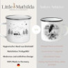 Little Mathilda Emaille Tasse Camping personalisierte Campingtasse mit Namen Kaffeetasse Zubehör Wohnmobil Wohnwagen Van Gesc