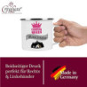 Crealuxe Emaille Tasse personalisiert Camping Queen, Becher mit Name und Spruch, Camping Tasse, Geschenk zum Camping