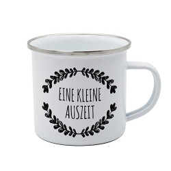 Tasse Kleine Auszeit Emaille 350ml