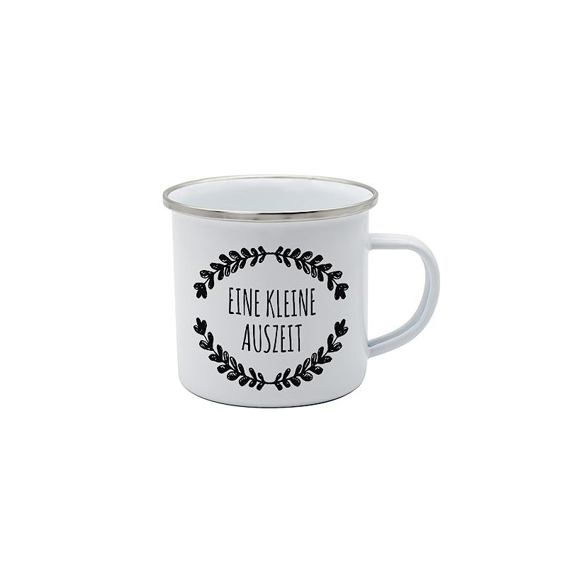 Tasse Kleine Auszeit Emaille 350ml