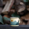 MUGSY Respect Nature | Emaille Tasse beige | im Outdoor Design | Emaille Becher robust und leicht für Camping und Wandern | R