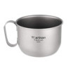Lixada Kaffeebecher, 500 ml, Titan, Wasserbecher, Kaffeetasse, Outdoor, Camping, Wandern, Rucksackreisen