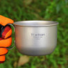 Lixada Kaffeebecher, 500 ml, Titan, Wasserbecher, Kaffeetasse, Outdoor, Camping, Wandern, Rucksackreisen