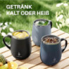 Ideus Kaffeebecher 470 ml  16 oz , doppelwandige vakuumisolierte Kaffee- und Teetasse aus Edelstahl mit rutschfestem Griff un