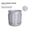 iBasingo 300ml Titan Becher Camping Tasse Outdoor Tee Kaffee Reisebecher mit Deckel & Klappgriff Leicht Wasser Becher Picknic