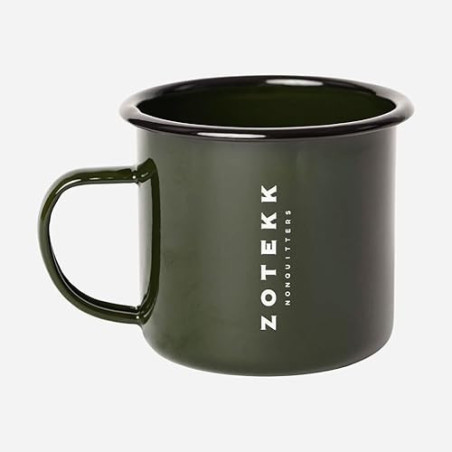 ZOTEKK | 2 Retro Camping Mug | Schlagfester Kaffeebecher mit spülmaschinenfester Emaille-Oberfläche | Leicht & Tragbar | 450m