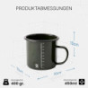 ZOTEKK | 2 Retro Camping Mug | Schlagfester Kaffeebecher mit spülmaschinenfester Emaille-Oberfläche | Leicht & Tragbar | 450m