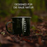 ZOTEKK | 2 Retro Camping Mug | Schlagfester Kaffeebecher mit spülmaschinenfester Emaille-Oberfläche | Leicht & Tragbar | 450m