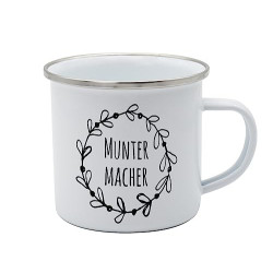 Tasse Muntermacher Emaille 350ml