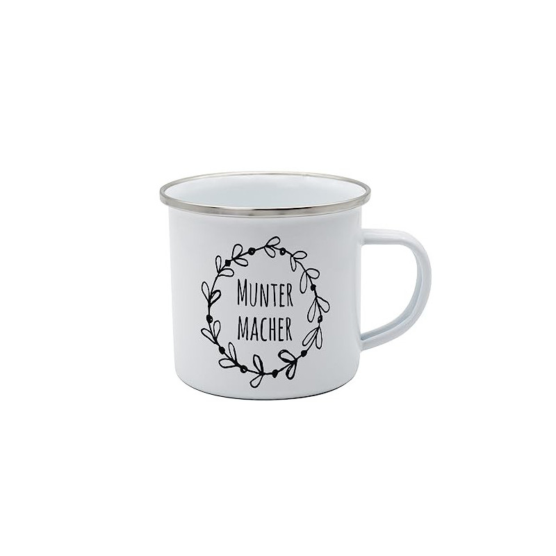 Tasse Muntermacher Emaille 350ml