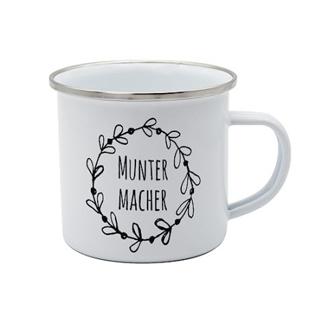 Tasse Muntermacher Emaille 350ml