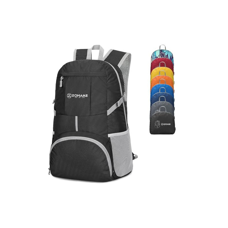 ZOMAKE 35L Leicht Faltbarer Rucksack - Packbare Backpacks,Kleiner Faltbar Rucksäcke Wanderrucksack Wasserdicht für Damen Herr