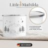 Little Mathilda Emaille Tasse Camping "Camping Van"" personalisierte Kaffetasse mit Spruch und Namen Wohnwagen Wohnmobilbesit