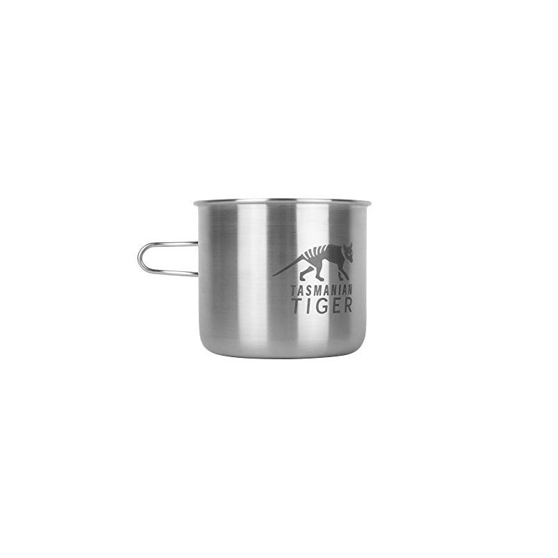 Tasmanian Tiger TT Handle Mug 500 - Die perfekte Outdoor und Camping-Tasse, Edelstahl-Becher, 500ml, kompatibel mit Nalgene W Tasmanian Tiger TT Handle Mug 500 - Die perfekte Outdoor und Camping-Tasse, Edelstahl-Becher, 500ml, kompatibel mit Nalgene W