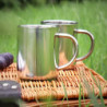 Robin Goods® 2X Edelstahl-Thermobecher Set - 350 ml je Kaffeetasse - Thermo-Trinkbecher aus hochwertigem Edelstahl - Kaffeepo