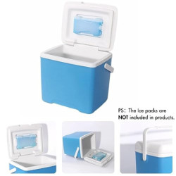 OKESYO 5L Kleine Kühlbox, Auto Passive Kühlbox mit Griff, Auto Kühlbox für Essen und Getränke, Thermo bis zu 24 h, Kühlbox fü