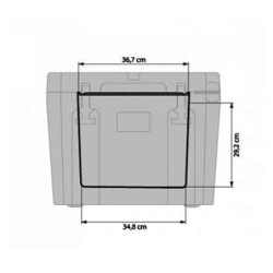 Petromax KX50 Kühlbox - Passive Outdoor-Kühlung für unterwegs - Kühler mit Eiskühldauer bis zu 12 Tagen für Camping, Festival