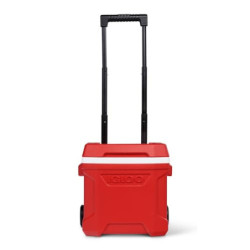 Igloo Passive Kühlbox Profile II 16 Roller, rote Thermobox mit Teleskopgriff und Rollen, 15 Liter, Rot