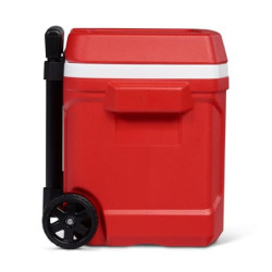 Igloo Passive Kühlbox Profile II 16 Roller, rote Thermobox mit Teleskopgriff und Rollen, 15 Liter, Rot