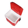Igloo Passive Kühlbox Profile II 16 Roller, rote Thermobox mit Teleskopgriff und Rollen, 15 Liter, Rot