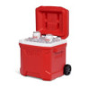 Igloo Passive Kühlbox Profile II 16 Roller, rote Thermobox mit Teleskopgriff und Rollen, 15 Liter, Rot