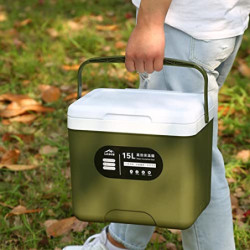Kühlbox Set 15 Liter Isolierbox Passiv Kleine Thermobox Für Essen Und Getränke, Eisbox Mit Griff, Kühlbox Mit Kühlakkus Therm