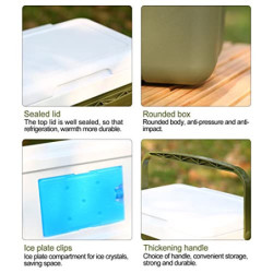 Kühlbox Set 15 Liter Isolierbox Passiv Kleine Thermobox Für Essen Und Getränke, Eisbox Mit Griff, Kühlbox Mit Kühlakkus Therm