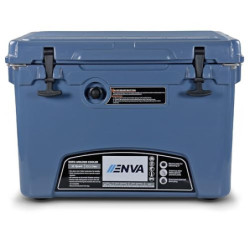 ENVA Robuste Kühlbox passiv 33,1 l, Eisschmelzzeit bis zu 120 Std, Isolierbox auslaufsicher kühle Getränke und frische Lebens