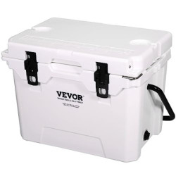 VEVOR Passive Kühlbox Eisbox 27,53 L, Isolierte Kühlbox Camping Thermobox 20-25 Dosen, Campingbox Kühlschrank mit Flaschenöff