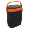 Kühlbox passiv camping tragbar 12 Liter 30x20x40 cm schwarz und orange Solaris Orange Giò Style