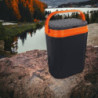 Kühlbox passiv camping tragbar 12 Liter 30x20x40 cm schwarz und orange Solaris Orange Giò Style