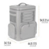 Petromax Kühlrucksack 27 Liter | 8 Tage Passive Kühlung ohne Strom  192 Stunden  | Rückenpolsterung | stabil | wasserdicht un