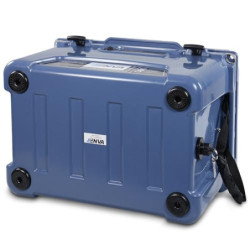 ENVA Kühlbox passiv 33,1 L + 2X Kühlelement 200ml auslaufsichere Isolierbox robuster Ice Bucket + Kühlakku Set Eisschmelzzeit