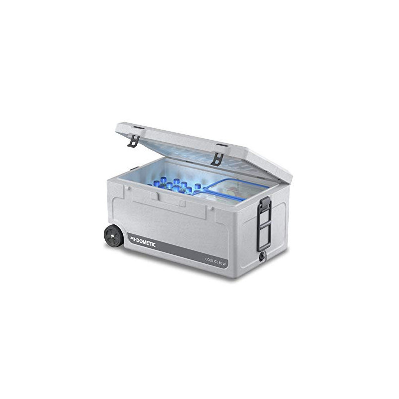 DOMETIC Cool-Ice CI 85W, tragbare Passiv-Kühlbox / Eisbox mit Rollen und Griff, 86 Liter, für Auto, Lkw, Boot und Camping, Id
