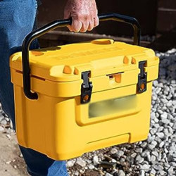 THETIE 9,46 L Kühlbox Passive Kühlbox 3–7 Tage Eisspeicherung Tragbare Isolierte Eisbox Strand Camping Angeln Getränke Outdoo