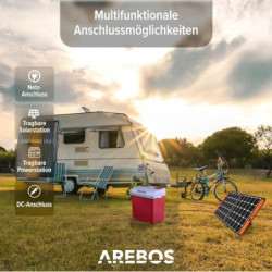 Arebos 25 Liter Kühlbox | zum Kühlen und Warmhalten | Mini Kühlschrank | Thermo-elektrische Kühlbox | mit ECO Modus | 12/230 