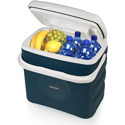 Campart Kühlbox Arendal – 29 Liter, 230 V-Stecker, 12 V-Autostecker, USB-Anschluss, Thermoelektrisch, Kühlen & Wärmen, CB-863