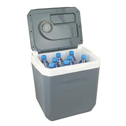 Campingaz Powerbox Plus Thermoelektrische 12V Kühlbox, Hochleistungs-Kühlbox Auto, mit UV Schutz, Grau, 28 Liter