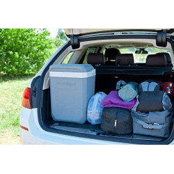 Campingaz Powerbox Plus Thermoelektrische 12V Kühlbox, Hochleistungs-Kühlbox Auto, mit UV Schutz, Grau, 28 Liter