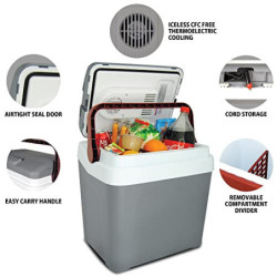 Koolatron P25 Fun Kool Elektrischer Kühler und Wärmer 12 V, tragbar, thermoelektrische Kühlung, 24 Liter Kapazität, hält bis 