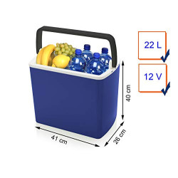 Mobile thermoelektrische 12V Camping Kühlbox fürs Auto und unterwegs mit Spannungswandler auf 230V