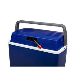 Mobile thermoelektrische 12V Camping Kühlbox fürs Auto und unterwegs mit Spannungswandler auf 230V