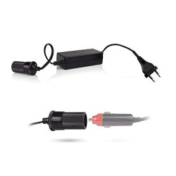 Mobile thermoelektrische 12V Camping Kühlbox fürs Auto und unterwegs mit Spannungswandler auf 230V