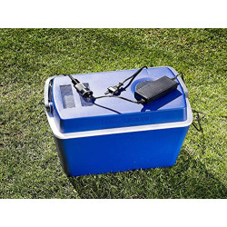 Mobile thermoelektrische 12V Camping Kühlbox fürs Auto und unterwegs mit Spannungswandler auf 230V