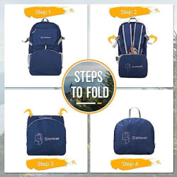 ZOMAKE 35L Leicht Faltbarer Rucksack - Packbare Backpacks,Kleiner Faltbar Rucksäcke Wanderrucksack Wasserdicht für Damen Herr
