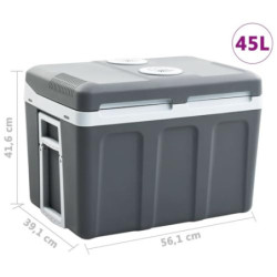 vidaXL Thermoelektrische Kühlbox Mobil Auto Camping Kühlboxen Elektrisch Mini Kühlschrank Klein Warmhaltebox 40 L 12V 230V En