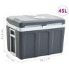 vidaXL Thermoelektrische Kühlbox Mobil Auto Camping Kühlboxen Elektrisch Mini Kühlschrank Klein Warmhaltebox 40 L 12V 230V En
