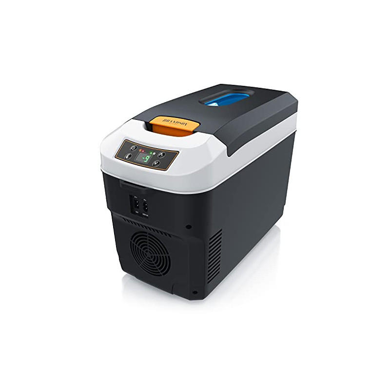 Brandson - Kühlbox elektrisch 10L – 230 V Netzspannung und 12 V KFZ Auto Bordspannung – kühlt und wärmt – Heizen max. 65°C – 